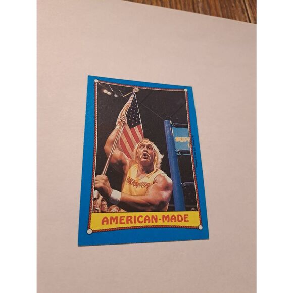 1987 Topps WWF Hulk Hogan #35 American Made Wrestling Trading Card Vintage - Picture 1 of 2